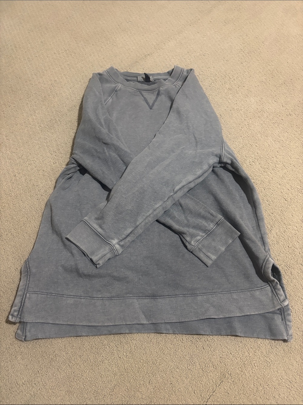 Universal Thread Women's Washed Light Blue Crewneck Sweater